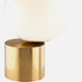 45 Degree Brass | Black | Silver and Opal Glass Table Lamp - Lighting.co.za