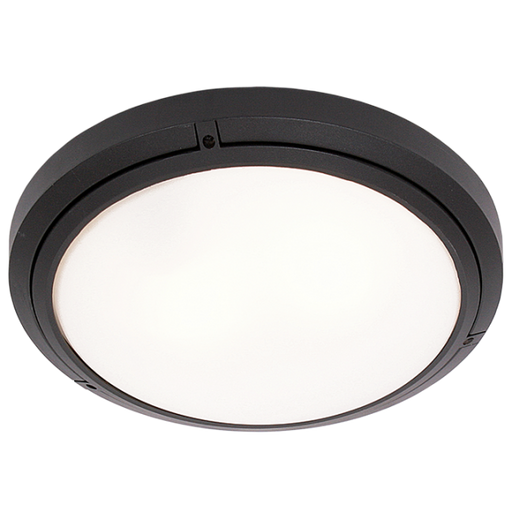 Soho Round Black Outdoor Ceiling Or Wall Light 2 Sizes - Lighting.co.za