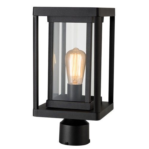 Anzio Rectangle Outdoor Lantern Pillar Light - Lighting.co.za