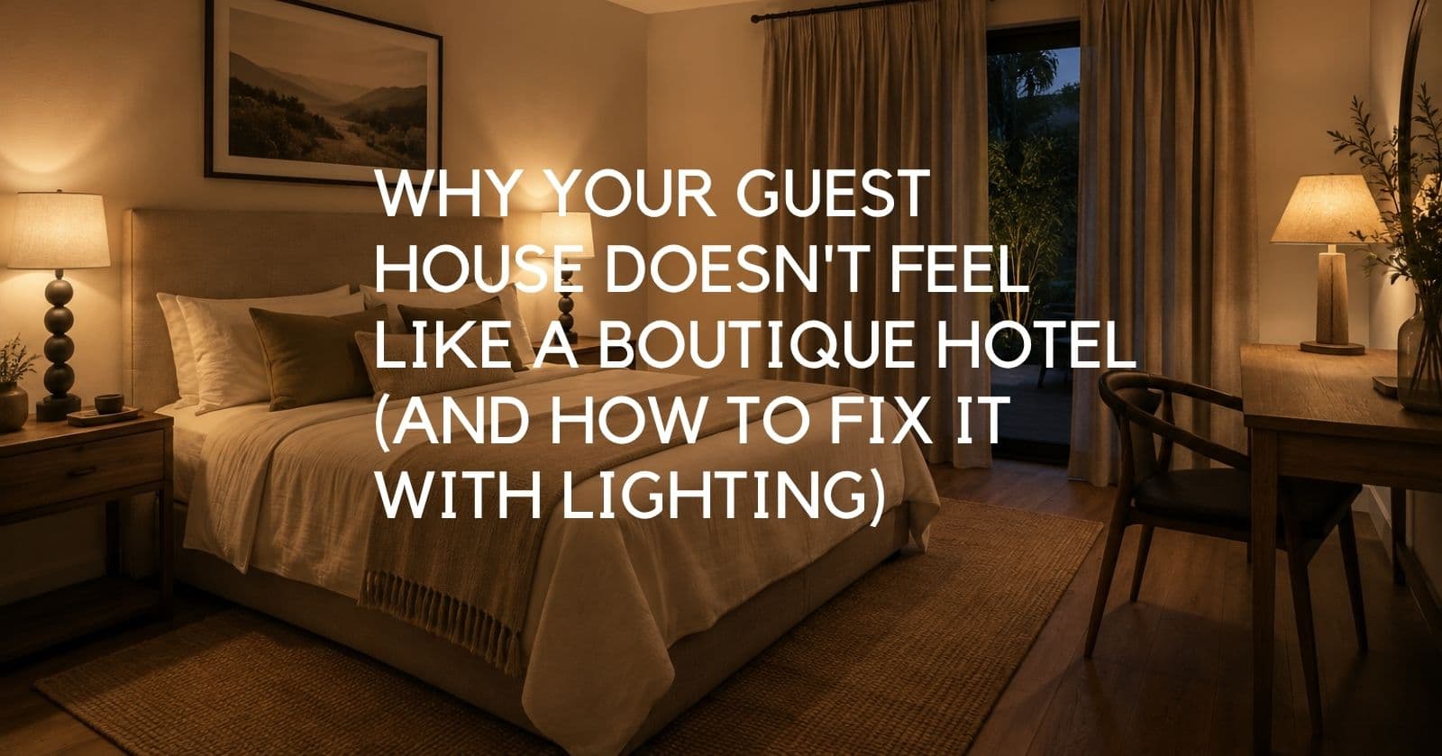 Why Your Guest House Doesn't Feel Like a Boutique Hotel (And How to Fix It With Lighting) - Lighting.co.za