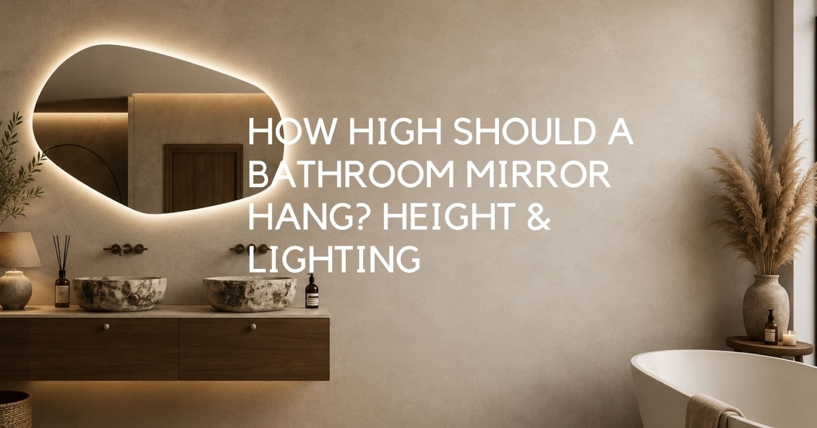 How High Should a Bathroom Mirror Hang? (Plus the Lighting Rules That Go With It) - Lighting.co.za