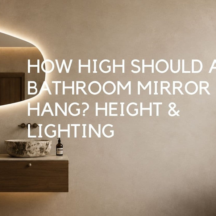 How High Should a Bathroom Mirror Hang? (Plus the Lighting Rules That Go With It) - Lighting.co.za