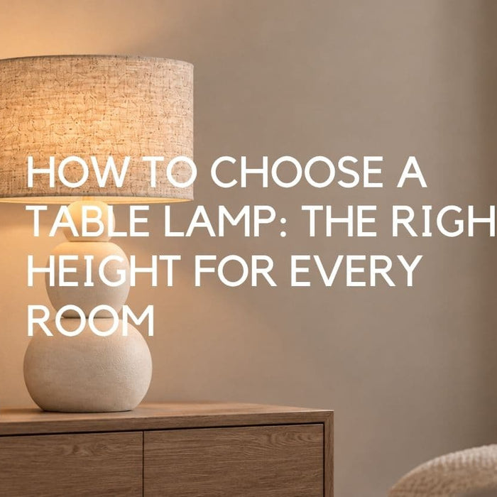 How to Choose a Table Lamp: The Right Height for Every Room - Lighting.co.za