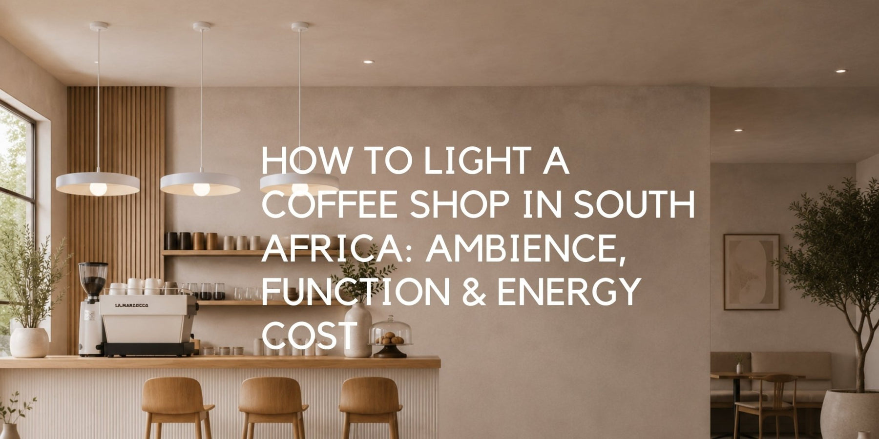 Coffee shop lighting in South Africa: how to get the ambience right, keep staff productive, and control your electricity bill - Lighting.co.za