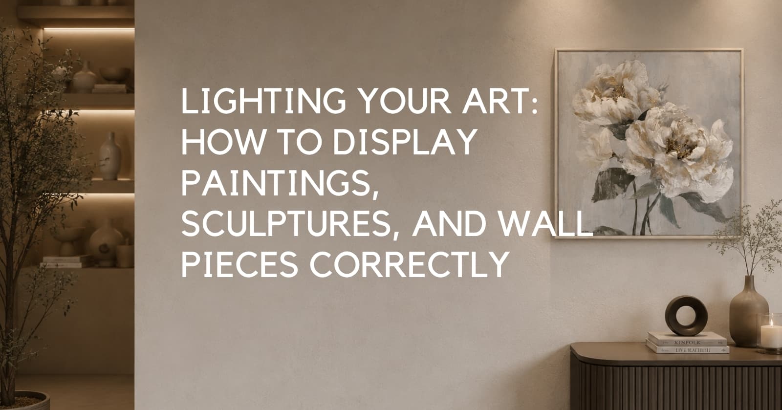 Lighting your art: how to display paintings, sculptures, and wall pieces correctly - Lighting.co.za