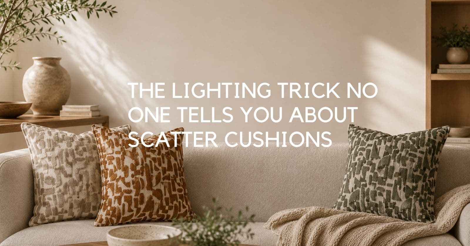 The Lighting Trick No One Tells You About Scatter Cushions - Lighting.co.za