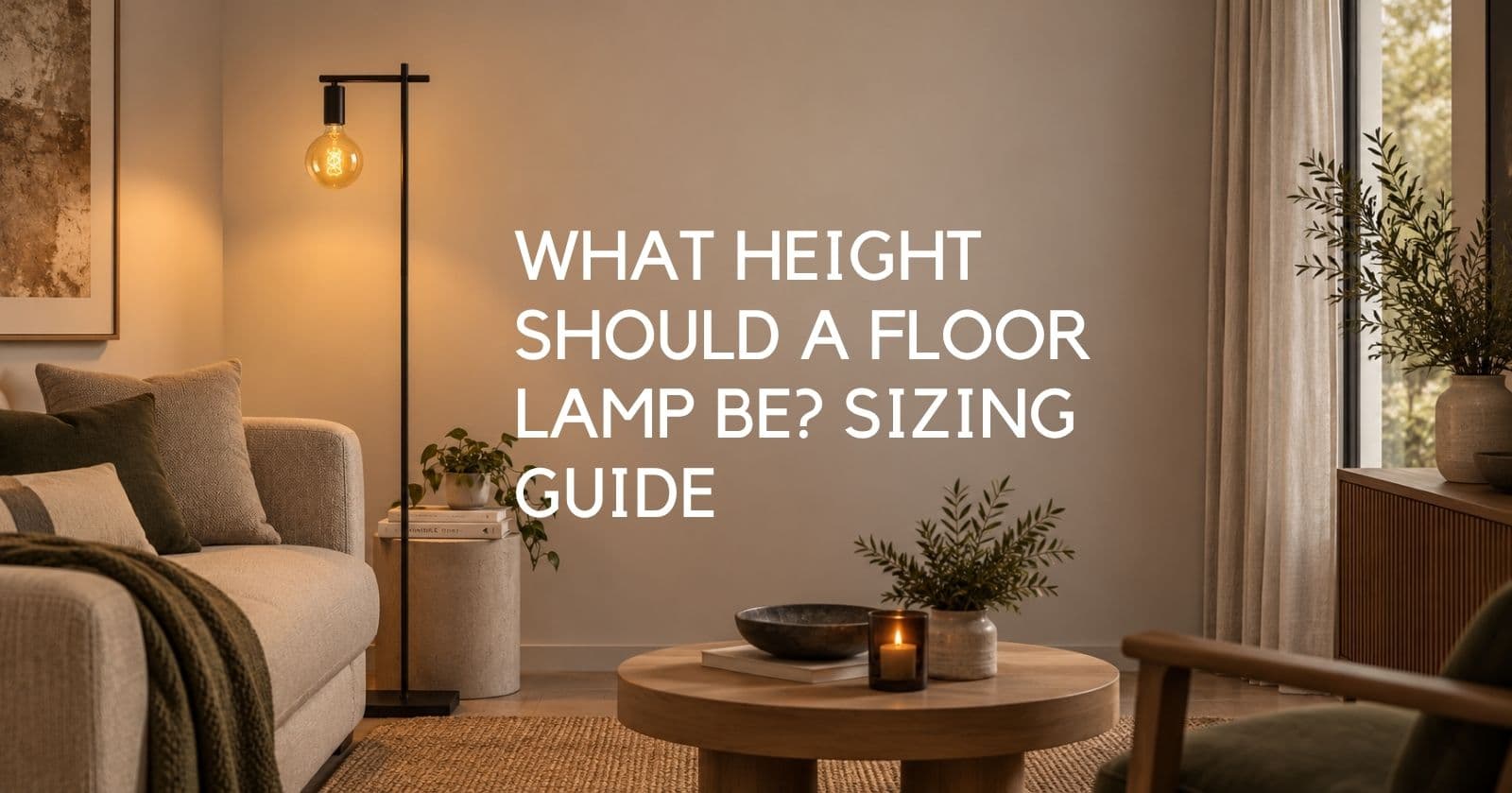 What Height Should a Floor Lamp Be? A Living Room Sizing Guide - Lighting.co.za
