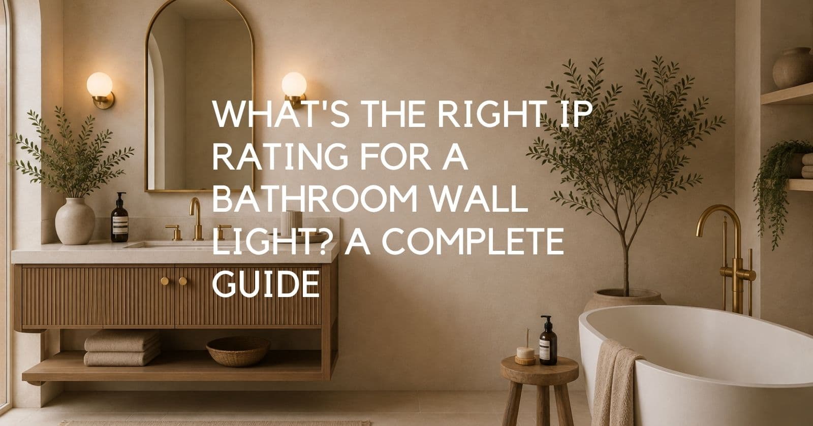 What's the Right IP Rating for a Bathroom Wall Light? A Complete Guide - Lighting.co.za