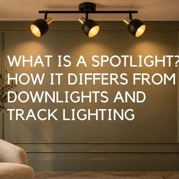 What Is a Spotlight? How It Differs from Downlights and Track Lighting - Lighting.co.za