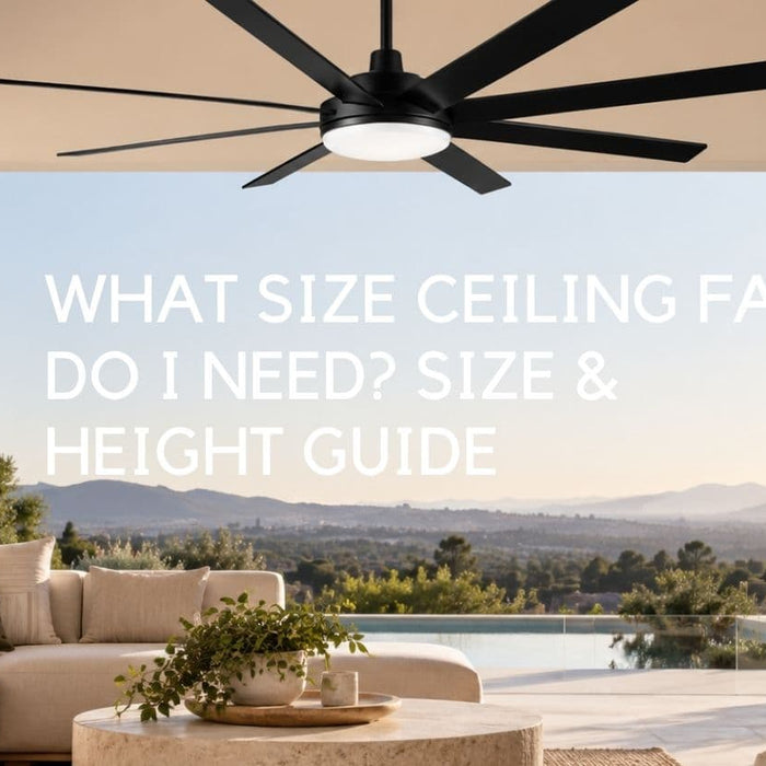 What Size Ceiling Fan Do I Need? A Room Size and Ceiling Height Guide - Lighting.co.za
