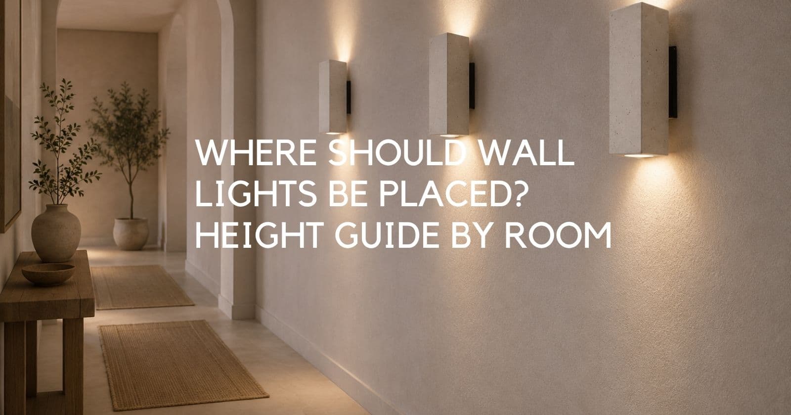Where Should Wall Lights Be Placed? A Height Guide by Room - Lighting.co.za