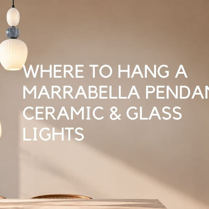 Where Would You Hang a Marrabella Pendant? Five Ceramic and Glass Lights, One Soft Glow - Lighting.co.za