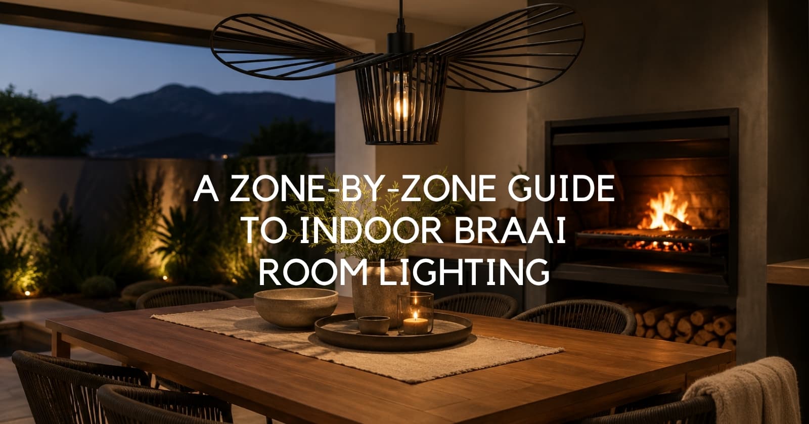 Checking the Chops by Coal-Glow? A Zone-by-Zone Guide to Indoor Braai Room Lighting - Lighting.co.za