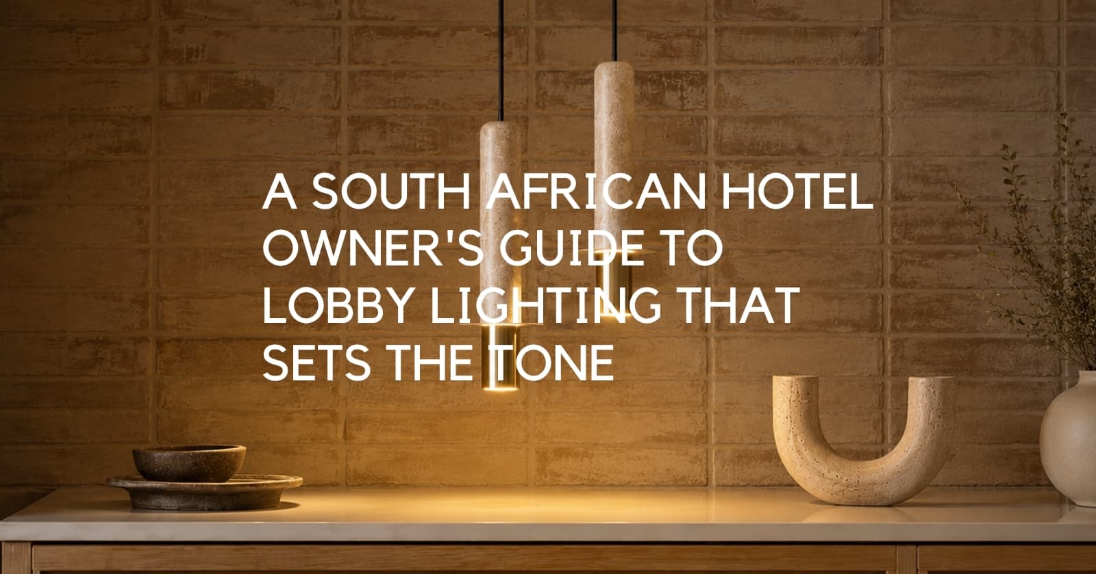 The First 90 Seconds: A South African Hotel Owner's Guide to Lobby Lighting That Sets the Tone - Lighting.co.za