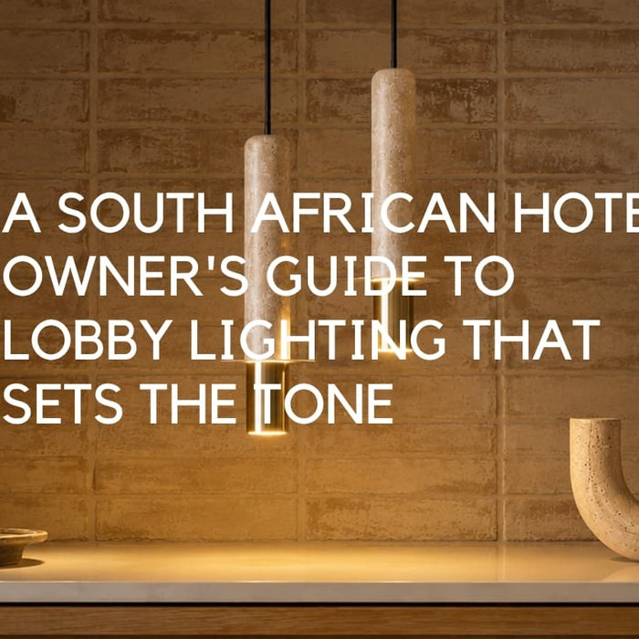 The First 90 Seconds: A South African Hotel Owner's Guide to Lobby Lighting That Sets the Tone - Lighting.co.za