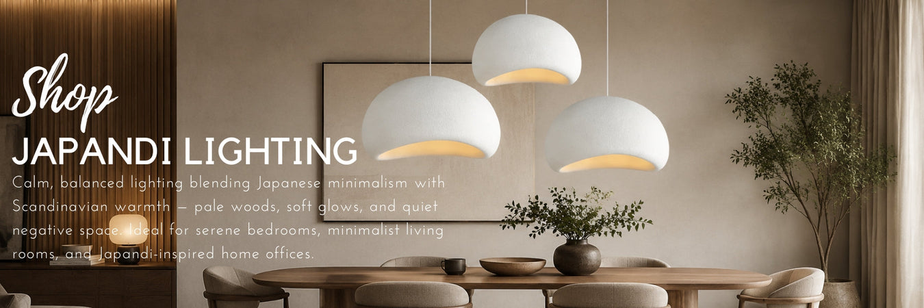 Japandi Lighting | Minimalist and Natural Materials
