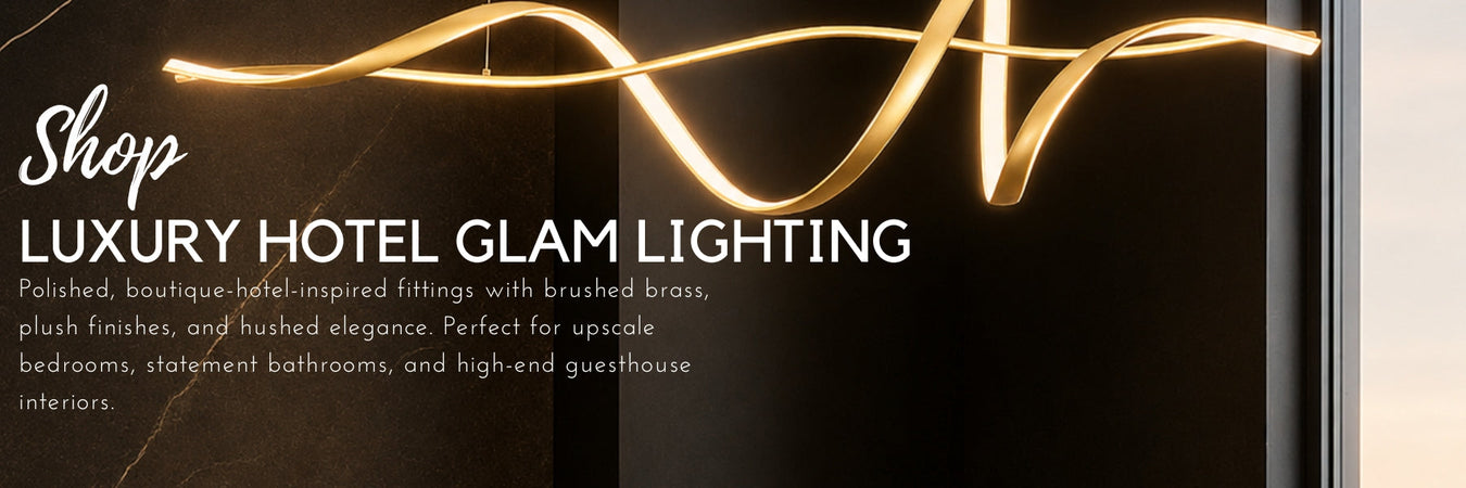 Luxury Hotel Glam Lighting | Boutique Hotel Inspired Lighting