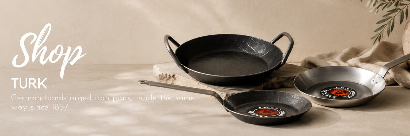 Turk hand-forged iron pans in traditional and contemporary styles, crafted in Germany using time-honoured techniques. Durable cookware designed for generations of cooking. Lighting.co.za