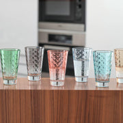 Leonardo Optic Drinking Glass 300ml - Pastel - Lighting.co.za