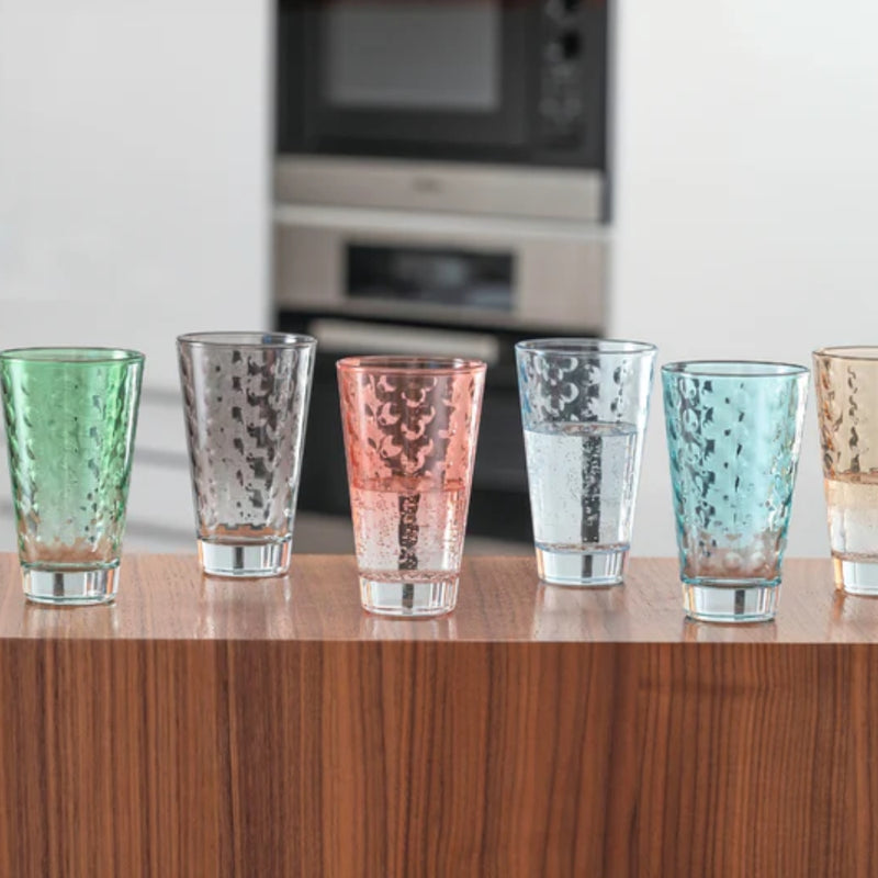 Leonardo Optic Drinking Glass 300ml - Pastel - Lighting.co.za