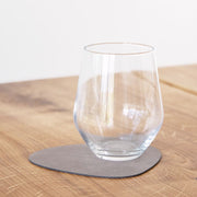 LIND DNA Nupo Recycled Leather Curve Coaster 11 x 13 cm - Lighting.co.za