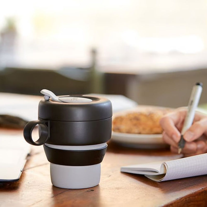 Lekue Mug To Go 350ml Grey Pink