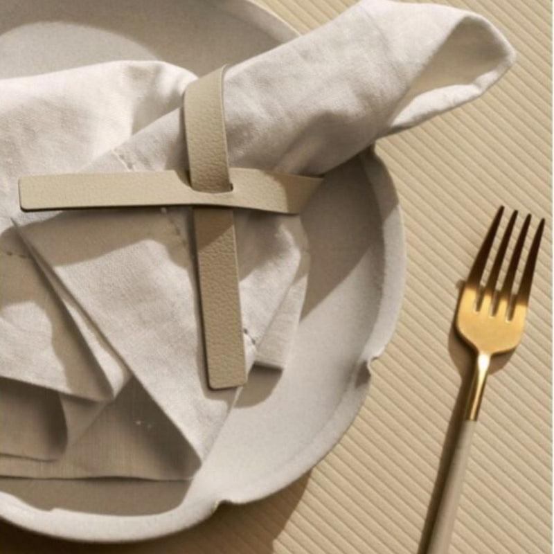 LIND DNA Corduroy Leather Table Mat Curved Large - Lighting.co.za