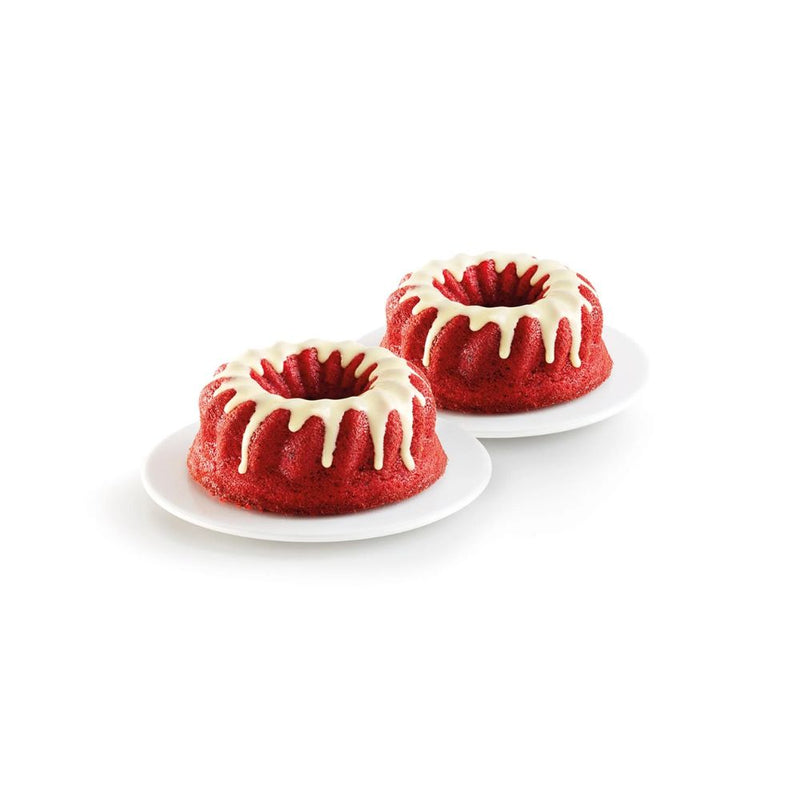 Lekue Set of 2 Mini Savarin Moulds 15cm