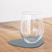 LIND DNA Nupo Recycled Leather Curve Coaster 11 x 13 cm - Lighting.co.za
