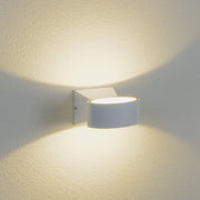 Hayman COB 6W LED Oval Black Or White Outdoor Wall Light - Lighting.co.za