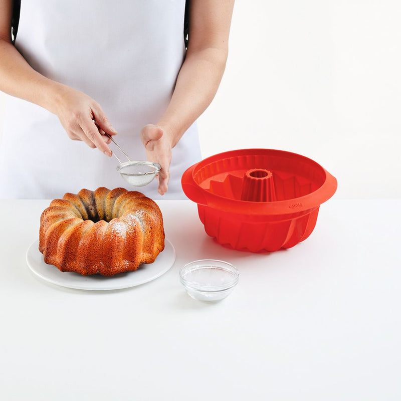 Lekue Deep Savarin Cake Mould 22cm Red or Black