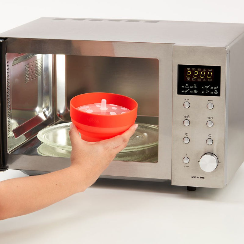 Lekue Mini Microwave Pop Corn Red