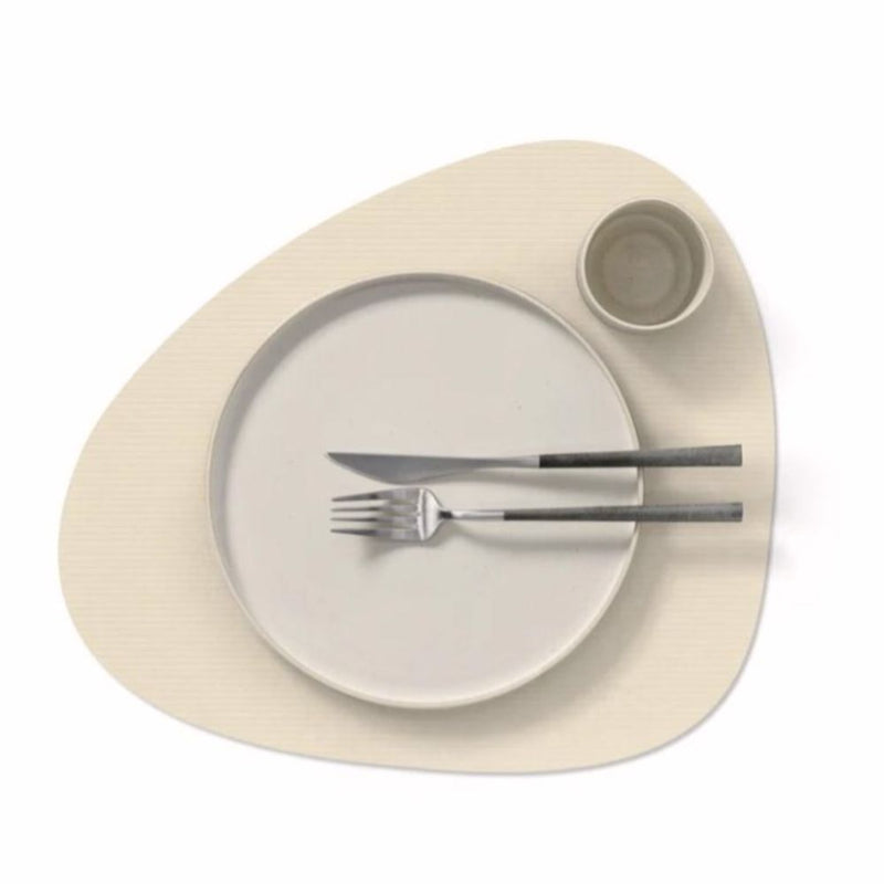 LIND DNA Corduroy Leather Table Mat Curved Large - Lighting.co.za