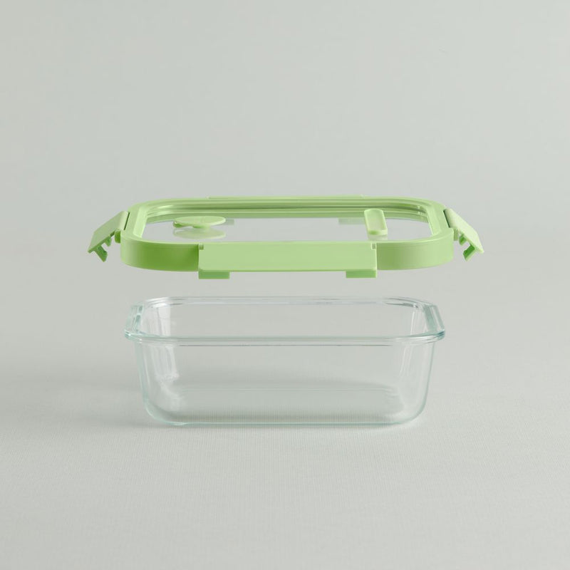 Lekue Glass Leakproof Food Storage Container Rectangular 1050ml