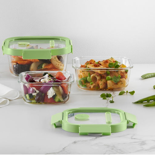 Lekue Glass Leakproof Food Storage Container Square 1100ml - Food Storage Containers - Lighting.co.za