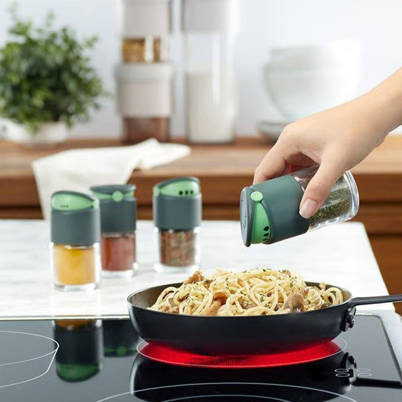 Lekue Set of 4 Spice Shakers Grey