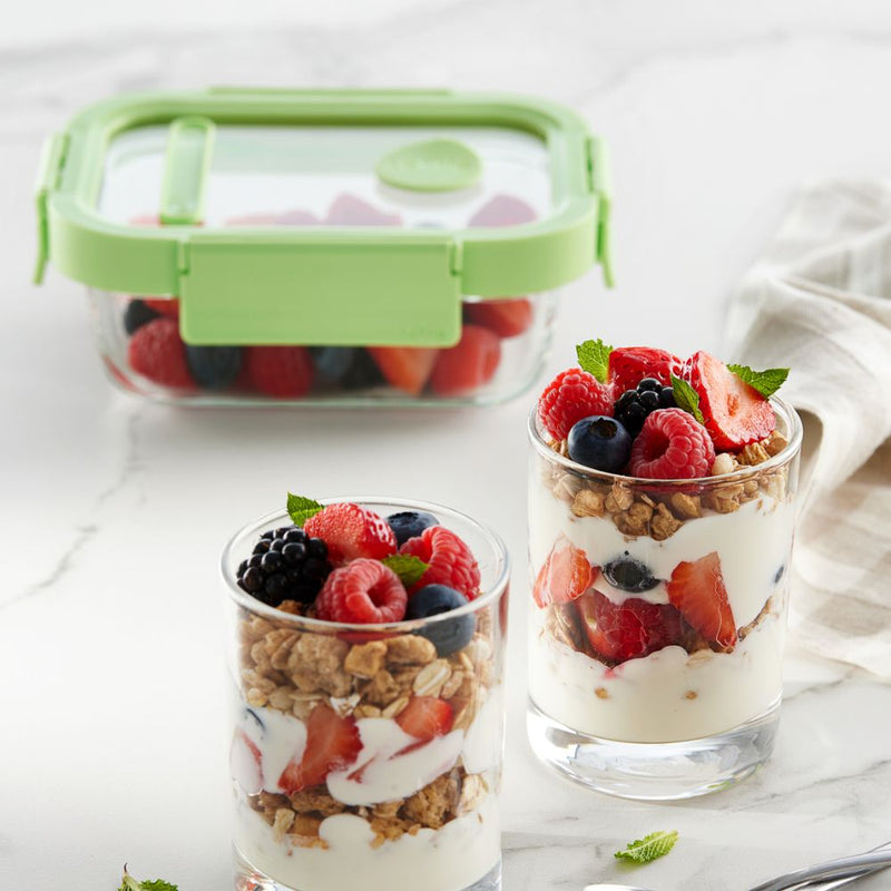 Lekue Glass Leakproof Food Storage Container Rectangular 1050ml