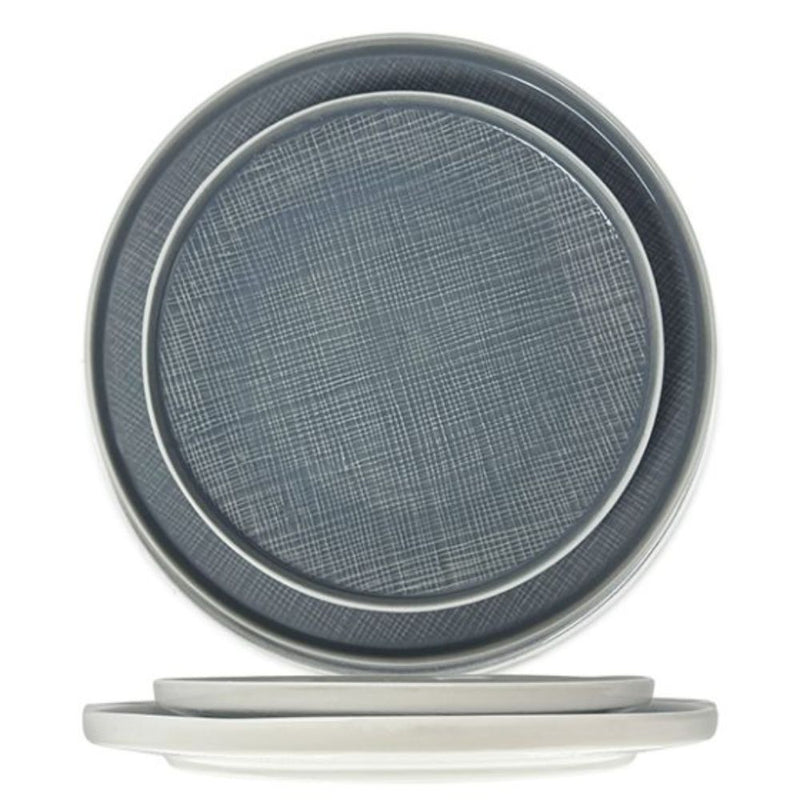 Nova Craft Nova Stitch Grey Apex Plate 21cm set of 4