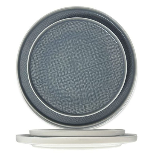 Nova Craft Nova Stitch Grey Apex Plate 21cm set of 4 - Plates - Lighting.co.za