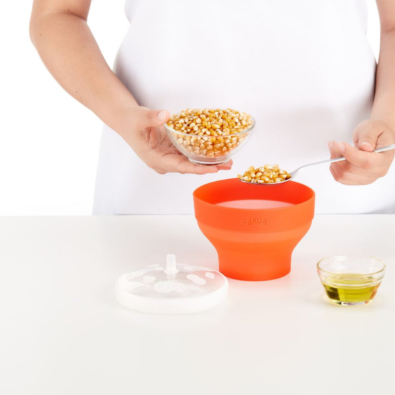 Lekue Mini Microwave Pop Corn Red