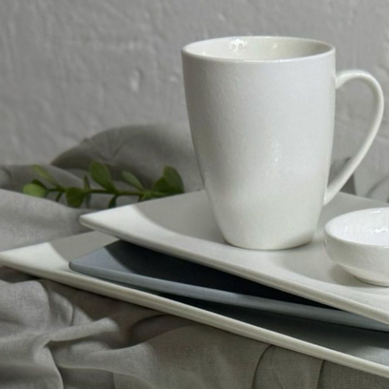 Nova Craft Nova Rain White Mug Set 400ml Set of 6