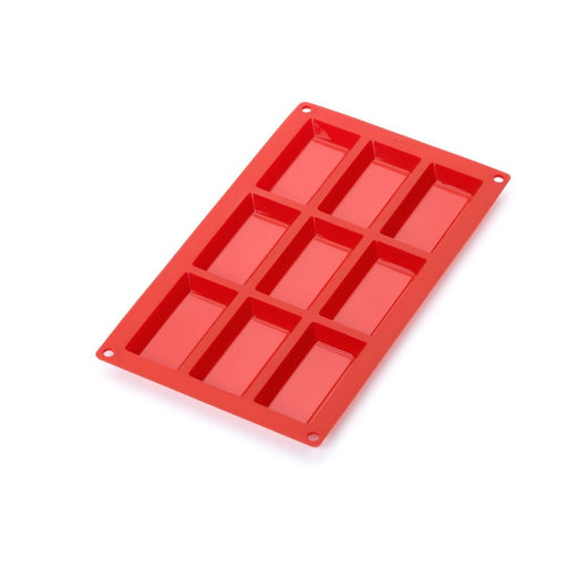 Lekue Financier Silicone Mould 9 Cavity Red or Black - Muffin & Pastry Pans - Lighting.co.za