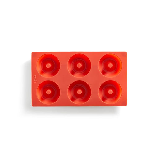 Lekue Silicone Doughnut Baking Mould 6 Cavity Black and Red - Muffin & Pastry Pans - Lighting.co.za