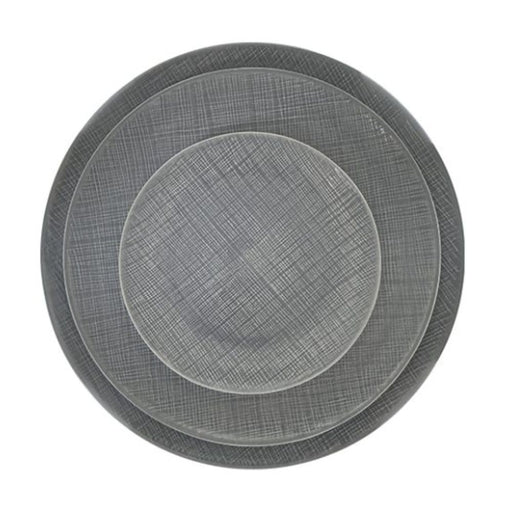 Nova Craft Nova Stitch Grey Coupe Plate 17cm Set of 6 - Plates - Lighting.co.za