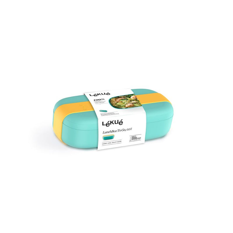 Lekue Single Lunchbox To Go 0.5L Turquoise