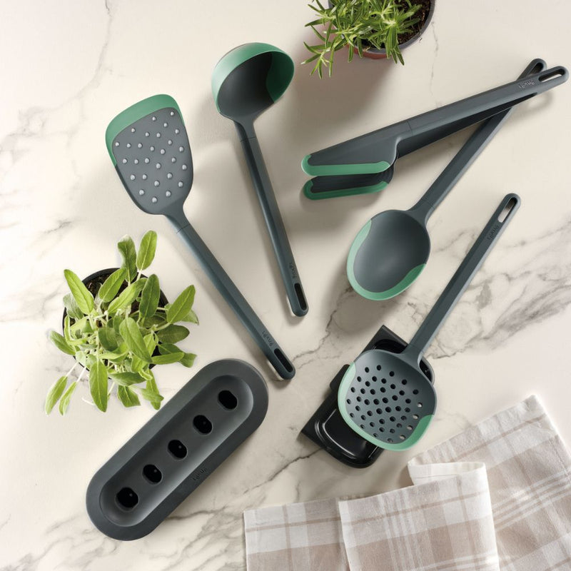 Lekue Non Scratch Cooking Utensils Grey Set of 5