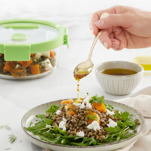 Lekue Glass Leakproof Round Container 950ml - Food Storage Containers - Lighting.co.za