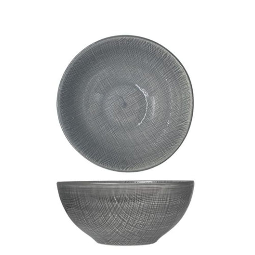 Nova Craft Nova Stitch Grey Rice Bowl 16cm Set of 6 - Bowls - Lighting.co.za