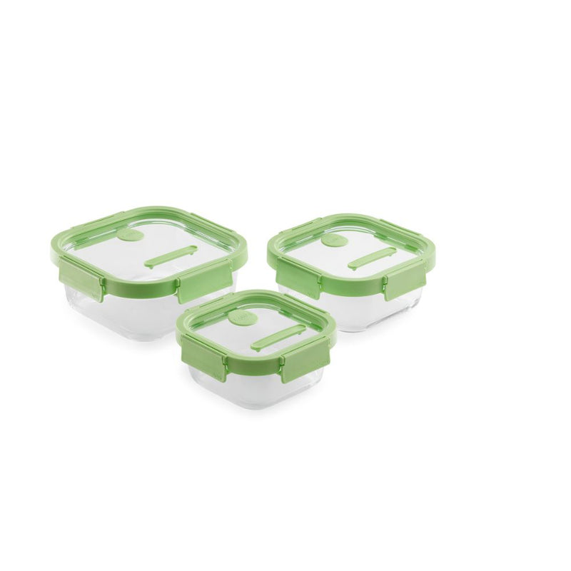 Lekue Flip Storage Food Container Medium Green