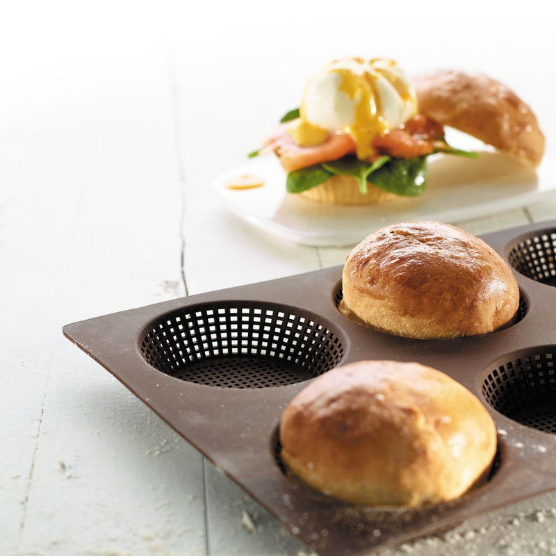 Lekue Roll Bread Silicone Mould 6 Hole